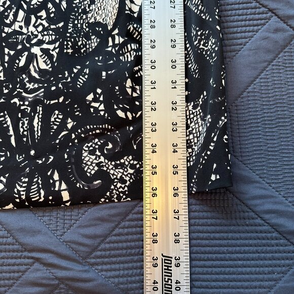 Prabal Gurung Lace Print Fall 2011 dress 8 Sarah Jessica Parker black/cream/red - Picture 11 of 16